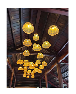 Lampe de sol en rotin vietnamien pour la décoration du salon, les hôtels, les resorts et les collections de design d'intérieur naturel - Product Image 1