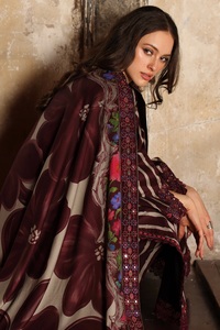 Trajes de shalwar kameez de invierno para mujer en tela de lino estampada y bordada de muy alta calidad a precio económico. - Product Image 6