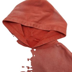 Sweat à capuche Slim Fit pour hommes, délavé à l'acide, faites votre propre logo à prix bon marché, sweat à capuche pour hommes, tenue décontractée, fabrication directe2026 - Product Image 2