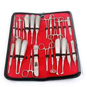Juego de Instrumentos Quirúrgicos Ortopédicos Básicos de Acero Inoxidable, Manuales, con Certificación CE Clase I, por Blush Surgical - Product Image 1
