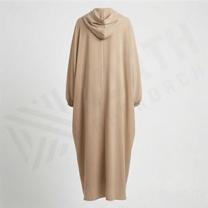 2025 OEM Kimono Abaya pour femmes musulmanes, en tissu polyester épais, doux et très extensible, col en V, manches longues, pour fêtes, Ramadan, mariages - Product Image 2