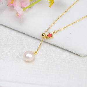 Collar de Cadena Ajustable de Plata S925 con Colgante de Estrella de Cinco Puntas, Múltiples Cuentas, 7-15 Perlas, Accesorio para Clavícula, para Moda - Product Image 3