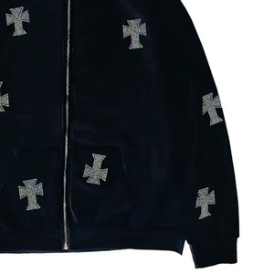 Survêtement Homme Oversize à Strass 2026 – Meilleur Design – Hoodie et Pantalon de Survêtement en Cristal pour Vente en Ligne - Product Image 6