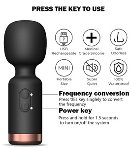 OEM Strong Earthquake Small Massage Stick Multicolor Silicone <b>Vibrator</b> for Clitoral Stimulation - Product Image 4