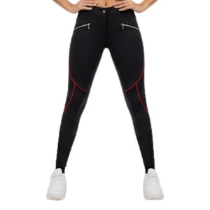 Pantalon d'équitation Jodhpur pour femmes OEM |   Pantalon d'équitation taille haute en polyester avec fermeture à bouton-pression et grip en silicone premium, durable - Product Image 3