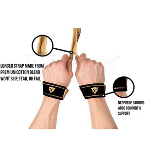 Sangles de levage réglables pour l'entraînement, avec une prise confortable, pour les séances de musculation et de fitness - Product Image 3