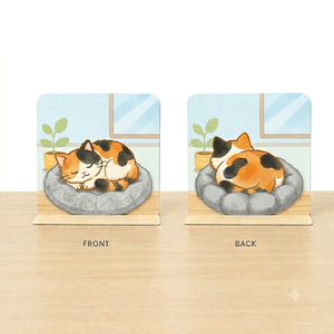 Nicher Custom OEM Animal Kitty Cat Standing <b>Memo</b> <b>Pad</b> Student Study Standing <b>Memo</b> <b>Pad</b> with Cute Design Gift Pack - Product Image 3