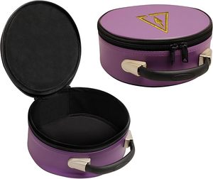 Estuche para Gorra Masónica de Primera Calidad en Imitación de Cuero, Caja Portátil para Guardar y Exhibir Fez - Bordado a Máquina - Product Image 4