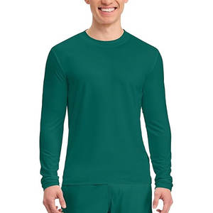 Camiseta Interior Verde Personalizada para Hombres, Uniforme Médico Elástico para Enfermeros, Doctores y Esteticistas, Camiseta Interior para Hospital - Product Image 1