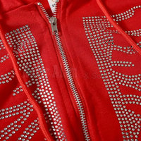 Sweat à capuche pour homme avec strass, style streetwear tendance, pull scintillant à capuche, idéal pour les soirées, respirant, léger et confortable pour le quotidien