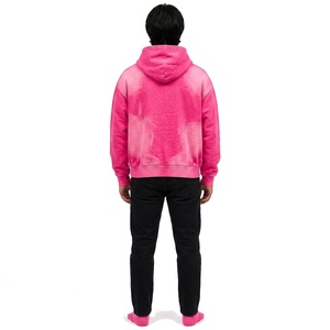 Heavyweight Winter Streetwear Zip-Up <b>Hoodie</b> for Men Custom Cotton Fleece Digital 2 Pcs Private Label Brand Production US Buyers - Product Image 3