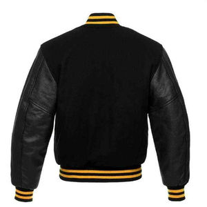 Nouvelle veste varsity d'hiver personnalisée en gros pour hommes, respirante, coupe-vent, en laine, veste de baseball, couleur personnalisée, haute qualité - Product Image 6