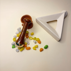 Masajeador facial y corporal Senoras con mango de madera, modelo BRONZE 003 - Masajeador manual doble para tensar la piel, el más vendido - Product Image 1