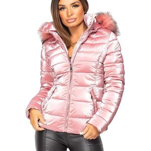 Chaqueta Corta Acolchada de Invierno para Mujer, Talla Grande, Diseño Brillante con Lona de Calidad y Forro de Lana Transpirable - Nueva - Product Image 1