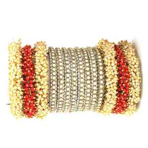 Ensemble de bracelets de mariage en rubis rouge foncé, design tendance, bijoux traditionnels islamiques pour femmes - Product Image 3