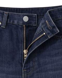 Shorts de Mezclilla Azul Oscuro Personalizados para Hombre, Shorts Clásicos de Jean, Corte Regular, Ropa Casual de Verano, Cierre de Botones, Fabricante Personalizado - Product Image 5