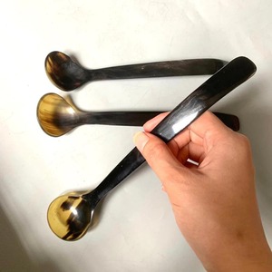 Handmade Mini Horn <b>Spoon</b> with Mirror Polish Eco-Friendly Classic Design for Party Use-Tea/Soup/Condiment <b>Measuring</b> <b>Spoon</b> - Product Image 2