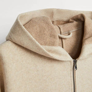 Sudadera con capucha y cremallera personalizada, de tejido grueso, oversize, unisex, de forro polar, minimalista, lisa, estilo streetwear para hombre y mujer - Product Image 4