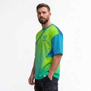เสื้อยืดผู้ชายผ้าฝ้าย 100% ทรงหลวม โอเวอร์ไซส์ สไตล์วินเทจ เสื้อยืดโอเวอร์ไซส์ผู้ชายลายกราฟิก เสื้อยืดเปล่าแบบถัก - Product Image 3