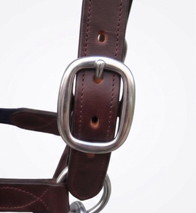Cabestro de Cuero Negro de Alta Calidad con Herrajes de Latón y Aleación, Equipo Ecuestre Premium al Mejor Precio - Product Image 2