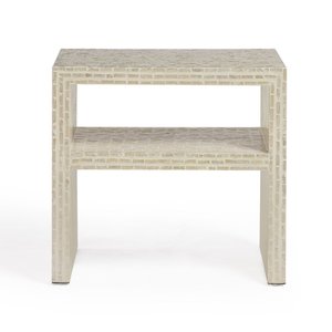 Modern Bone Inlay MDF Bedside Table Classic Design and Smooth Finish Decorative Wardrobes Furniture Manufacture - Product Image 2