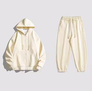 Conjuntos de dos piezas de invierno para hombre, de color sólido, informales, con sudaderas con capucha y pantalones deportivos. - Product Image 5