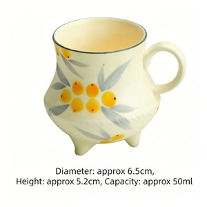 Taza de té de cerámica china tradicional con diseño de frutas, resistente al calor, para el té de la tarde - Product Image 3