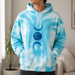 Sudaderas con capucha tie-dye de diseño personalizado para hombre, ropa de invierno, sudaderas con capucha tie-dye elegantes para hombre para ropa urbana - Product Image 3