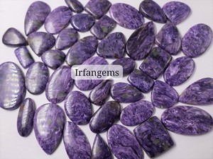 Natural Charoite Loose Crystal Cabochon Mixed Shape High Quality Third Party Certified Free Size Lot for Jewelry Sale Healing - Product Image 2