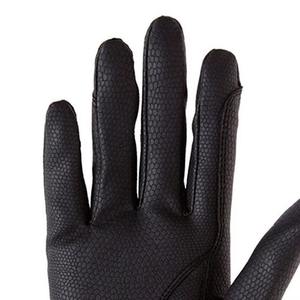 Gants d'équitation personnalisés 2026 en similicuir antidérapants avec fermeture auto-agrippante pour homme, noir uni avec bordure rouge - Product Image 6