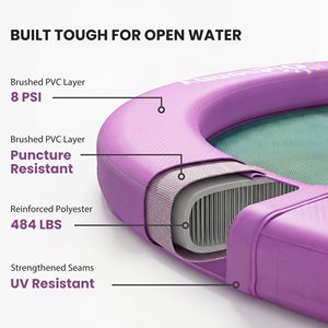 Piattaforma Galleggiante Gonfiabile Viola da 8 Piedi per Laghi, Piscine e Oceani - Attrezzature Gonfiabili per Divertimento Acquatico - Product Image 5