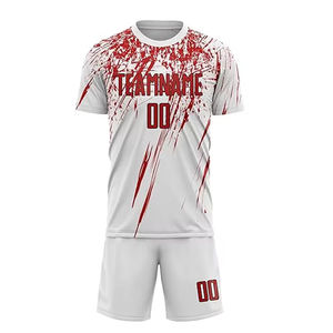 Dernier design, nouveau style, uniforme de football de qualité supérieure, couleur unie, uniforme de football personnalisé à vendre - Product Image 3