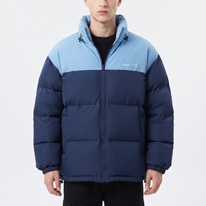 Chaqueta acolchada para hombre Hawk Eye con bloques de color, cuello alto, abrigo de invierno, cortavientos, gruesa, rellena de poliéster. - Product Image 6