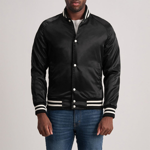 Vestes universitaires en satin personnalisées pour l'hiver, de haute qualité, imperméables et respirantes, avec lettrage personnalisé - Product Image 1