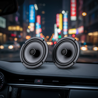 Haut-parleurs stéréo de voiture à 2 voies 6.5 "4 ohms, haut-parleur de voiture de haute qualité 40w RMS REAL POWER