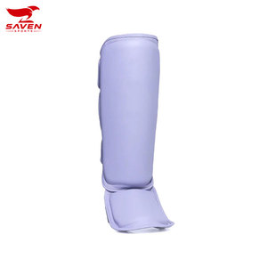 Protège-tibias réglables en cuir synthétique de haute qualité pour entraînement Muay Thai MMA avec fermeture auto-agrippante – Vente en gros - Product Image 5