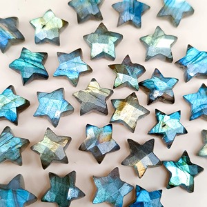 Cuentas de Labradorita en Forma de Estrella de 10 mm, Labradorita Facetada en Forma de Briolette, Cuentas de Piedras Preciosas de Labradorita Natural, Cuentas de Labradorita en Forma de Estrella - Product Image 4