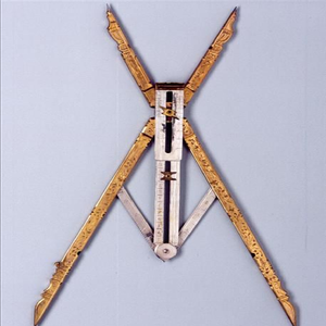 Compact brass artist divider straight pattern drawing tool with <b>scale</b>, available at wholesale prices. - Product Image 4