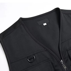 Chaleco de nailon 100% para hombre, sin mangas, con cremallera, transpirable, personalizado por el fabricante, con múltiples bolsillos, para tiro, tipo cargo. - Product Image 4