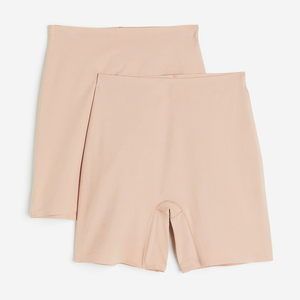 Shorts de sport compressifs taille haute sans coutures en Spandex/Coton personnalisés pour femmes, couleur ciel, style course à pied - Product Image 3