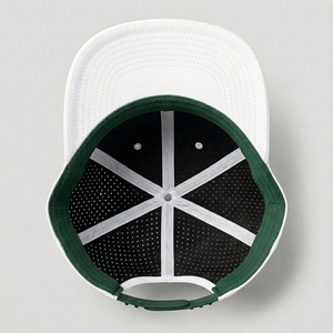 Casquette Snapback Hip Hop personnalisée à 5 panneaux, maille perforée découpée au laser, broderie 3D en relief, visière plate, logo réglable, OEM, sport et décontracté - Product Image 4