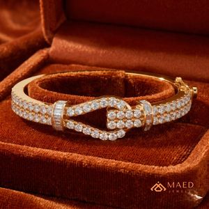 Women Moissanite <b>Bracelet</b> Fine Chain Link <b>Bracelet</b> Gold Fashion Jewelry Bangle Luxury Bridal Anniversary Gift Fine Jewelry - Product Image 5
