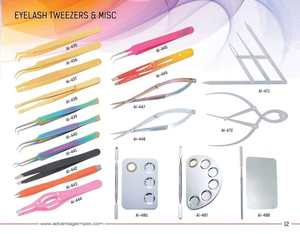 Pinzas para pestañas curvadas de calidad premium, embalaje personalizado, revestimiento de plasma dorado, resistentes al óxido, ligeras, especiales para entrenadores de pestañas. - Product Image 5