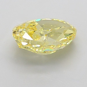 Diamant de taille ovale 5,09 carats, jaune vif fantaisie, excellente finition, clarté VS1, cultivé en laboratoire, certifié IGI, pierre précieuse brillante non montée - Product Image 2