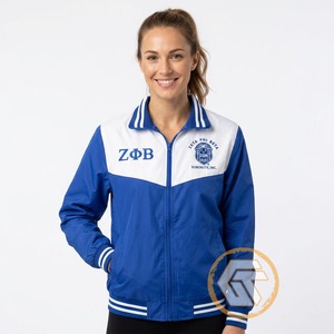 GREEK TREASURES Chaqueta de Mujer de Alta Calidad de la Hermandad Zeta Phi Beta, Estampada y Bordada, Transpirable, para Otoño e Invierno, Gran Venta - Product Image 4