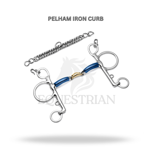 Bocado de hierro Pelham para entrenamiento y control de equitación - Product Image 2