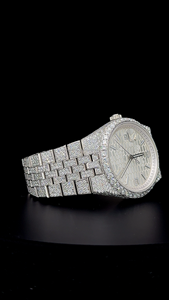Montres mécaniques automatiques personnalisées de qualité supérieure, montres de sport en diamant moissanite, fonction date, boîtier en acier hip-hop pour hommes et femmes - Product Image 2