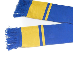 ผ้าพันคอ Sigma Retro Royal Blue Yellow Bar Scarf ลายวินเทจสำหรับแฟนฟุตบอล ผลิตจากอะคริลิกถักสองชั้น ขอบผ้าแต่งพู่ ให้ความอบอุ่น เหมาะสำหรับใช้ในโรงเรียนและมหาวิทยาลัย - Product Image 3