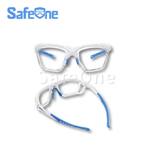 Lunettes de protection pour pickleball SafeOne J140P Gen2 blanches, confortables, sans verres - Product Image 1