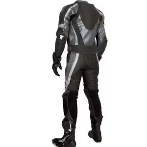 Combinaison de course moto en cuir personnalisable avec design imprimé coupe-vent, haute qualité, ajustement confortable - Product Image 2